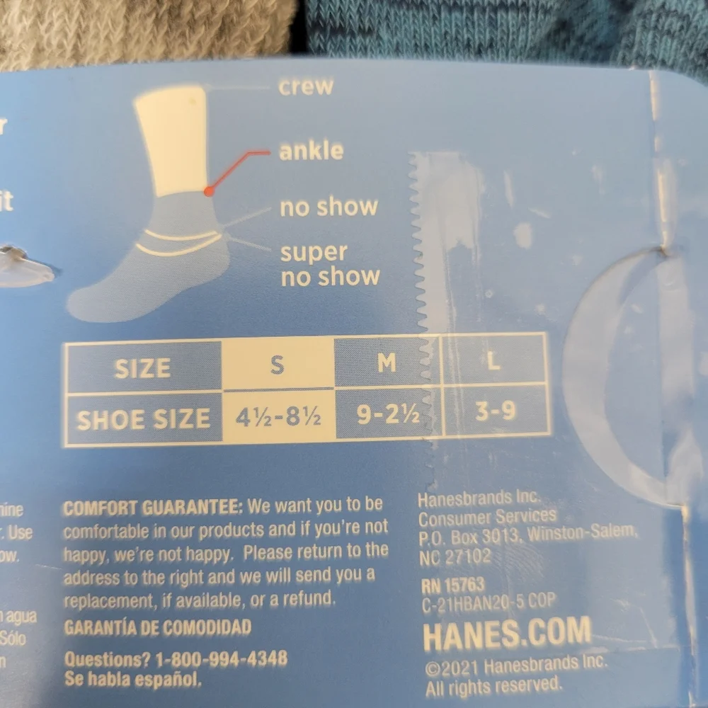 Hanes Boys' Ankle Socks Small (4.5-8.5) 20 Pack Nwt